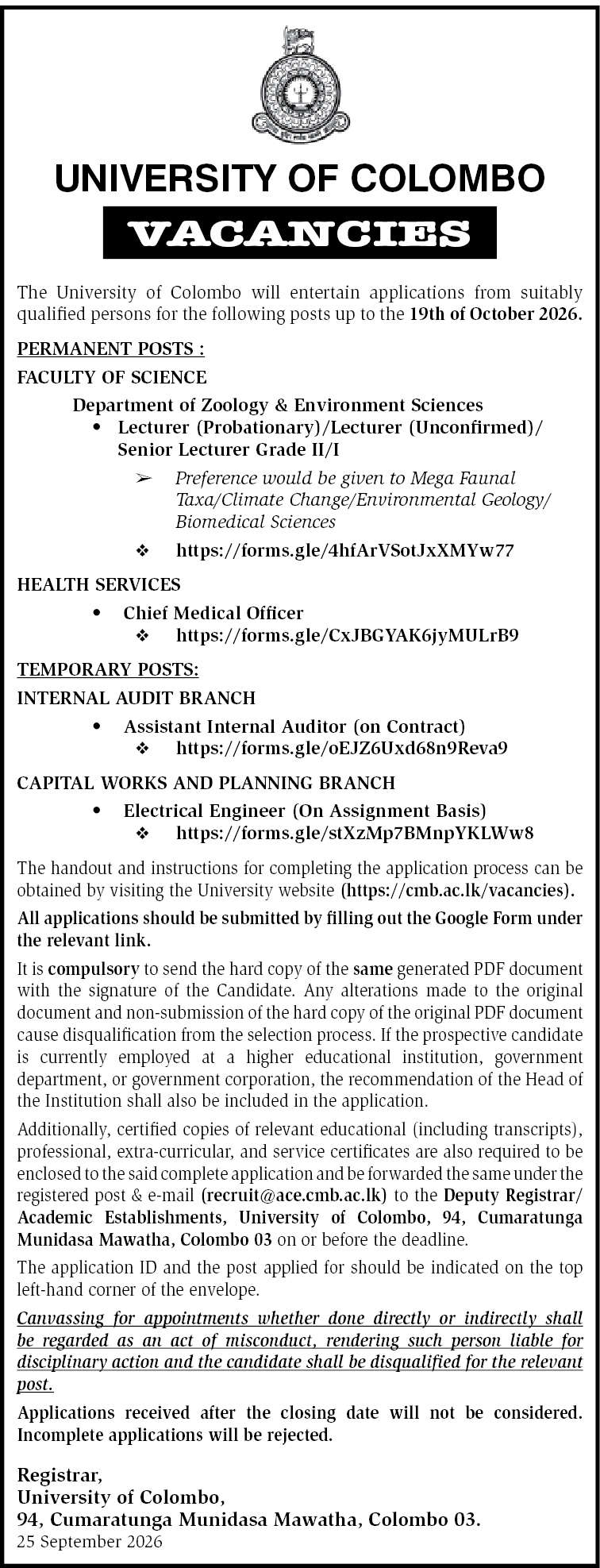 Assistant Internal Auditor (on Contract) header image